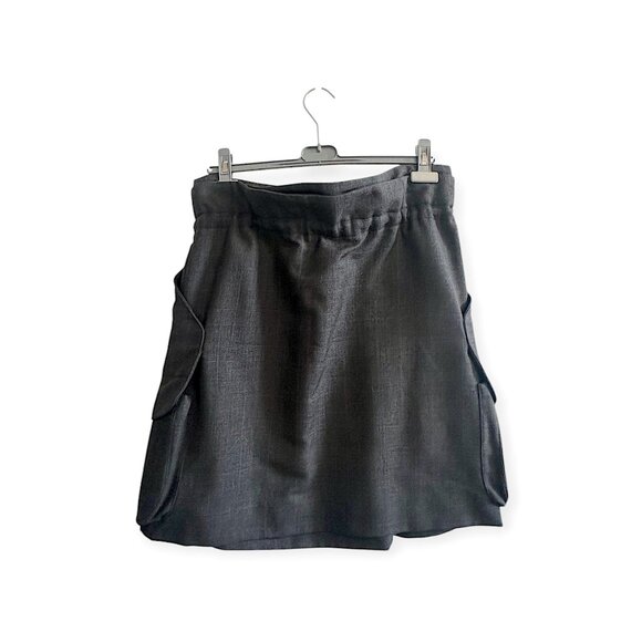 Marni Winter‎ Edition 2010 Gray Wool Pleated Skirt Size 44 Pockets - Picture 2 of 13